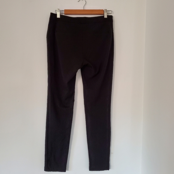 ADRIANNA PAPELL Women Sz 6 Skinny Ankle Moto Black Pants Zip Pockets Stretch EUC - Picture 9 of 12